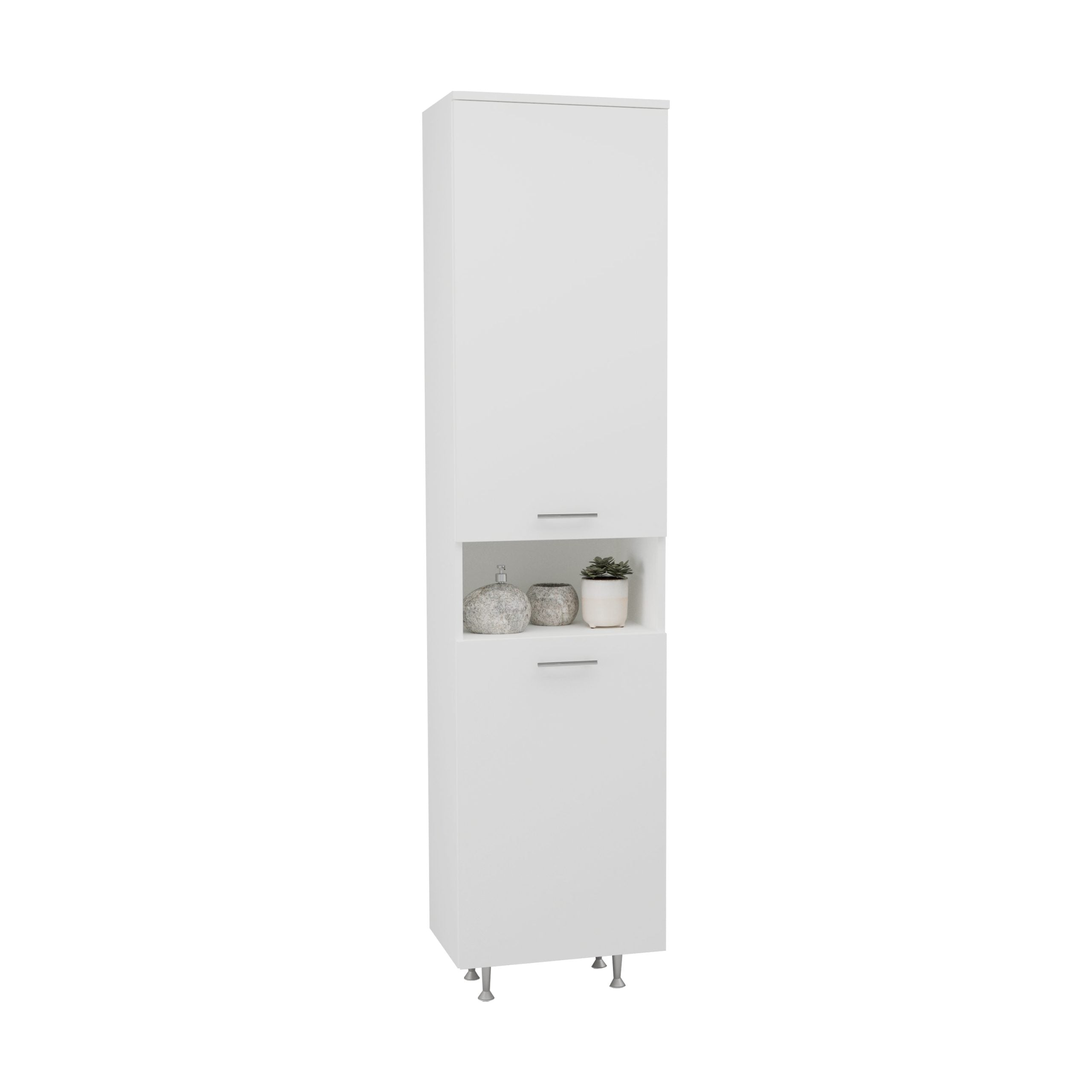 Dulap Soldat Baie Dax Cos Rufe Din PAL Alb 2 Usi 45 X 32 X 188 Cm dulap-soldat-baie-dax-cos-rufe-din-pal-alb-2-usi-45-x-32-x-188-cm