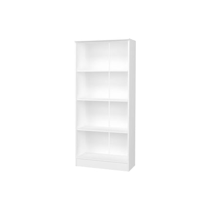 Biblioteca Flint, 3 Polite, Alba, 70 x 32 x 159 cm