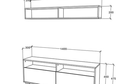 Living Obu, Alb, L 140 cm