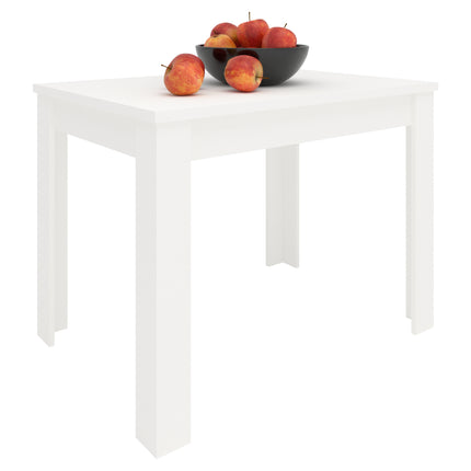 Set Masa Zeta, Alb, 4 Scaune, Negre, 102 x 69 x 75 cm