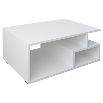 Masuta Cafea Tapa, Alb, 80 x 50 x 40 cm