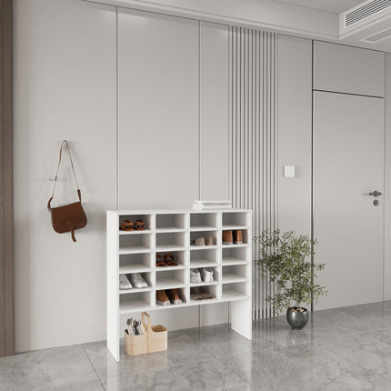 Pantofar Tisso, 20 Rafturi, Alb, 104 x 30 x 100 cm