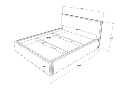 Pat Tapitat Fargo, 200 x 160 cm, Bleumarin