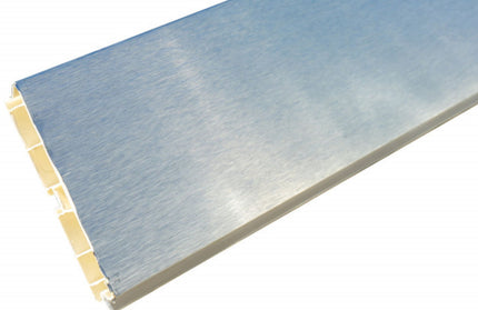 Plinta PVC, Aluminiu, L 200 cm