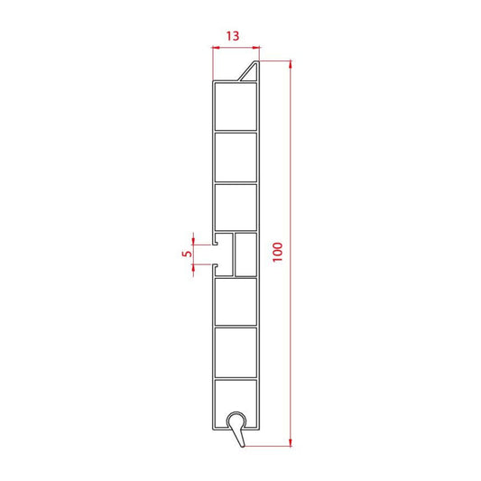 Plinta PVC, Alba, L 100 cm