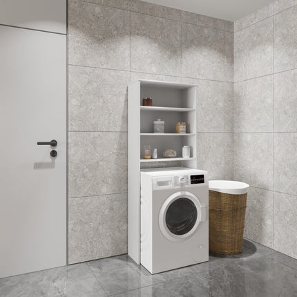 Raft Masina de Spalat Fyn, Alb, 65 x 25 x 170 cm