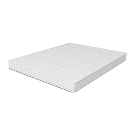 Pat Leco, 200 x 90 cm, saltea spuma inclusa, Alb/Bleu