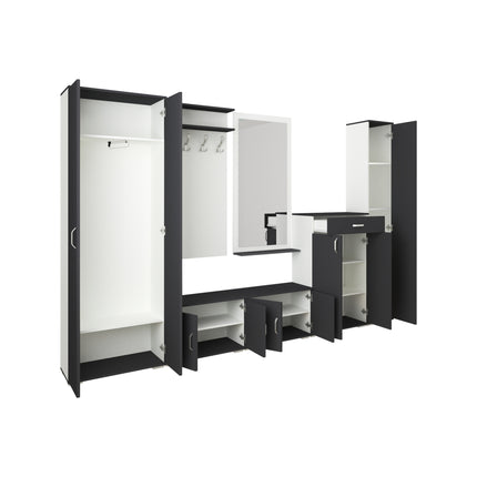 Set Hol Como V1, Antracit/Alb, L 300 cm