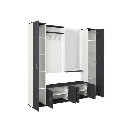 Set Hol Como V3, Antracit/Alb, L 200 cm