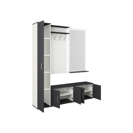 Set Hol Como V7, Antracit/Alb, L 165 cm