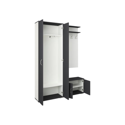 Set Hol Como V8, Antracit/Alb, L 132 cm
