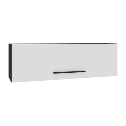 Soldat Kos, O Usa, Negru/Alb Lucios, MDF, 30 x 30 x 95 cm