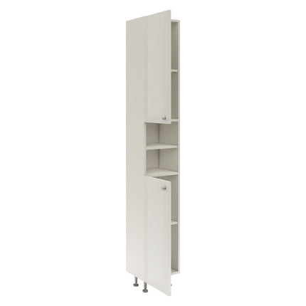 Soldat Baie Zaria, 2 Usi, Alb lucios/Alb, MDF, L 30 x l 27 x H 190 cm