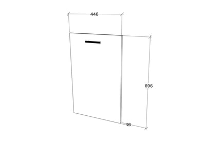 Usa Masina Vase Karo, Antracit, 45 x 70 cm